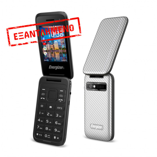 Energizer Energy E282SC 512MB/4GB Dual Sim 4G 2.8" KaiOS 1400 mAh, Bluetooth, Camera, Ασημί