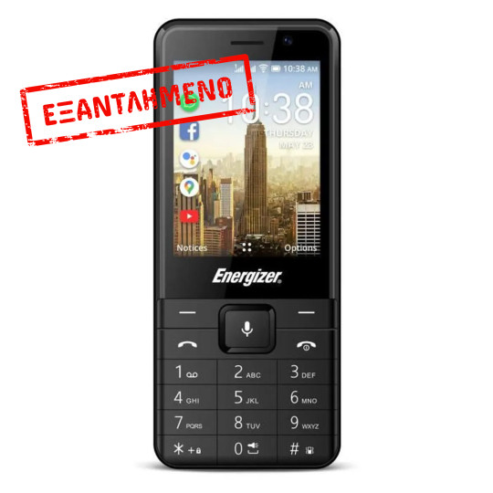 Energizer Energy E280S 512MB/4GB Dual Sim 4G 2.8" KaiOS 3000mAh Bluetooth Camera Μαύρο 3 Χρόνια Εγγύηση