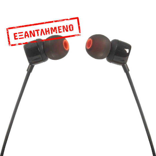 Hands Free JBL Tune 160 In-ear 3.5mm 9mm Dynamic Driver Pure Bass Sound με Μικρόφωνο JBLT160BLK Μαύρο