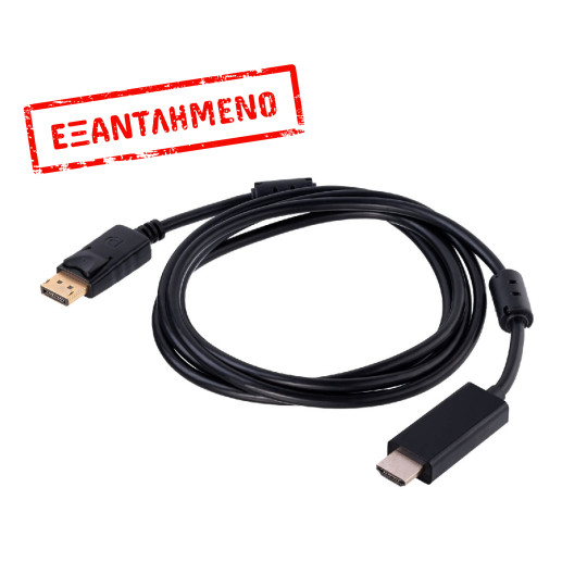 Καλώδιο σύνδεσης Akyga AK-AV-05 HDMI DisplayPort Μαύρο 1.8m