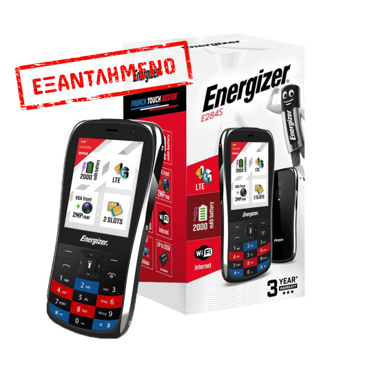 Energizer E284S 64MB/128GB Dual Sim 2000mAh 4G 2.8" Μαύρο