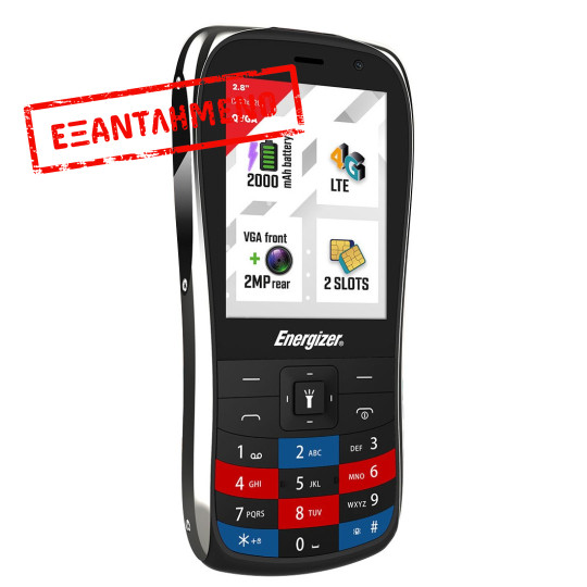 Energizer E284S 64MB/128GB Dual Sim 2000mAh 4G 2.8" Μαύρο