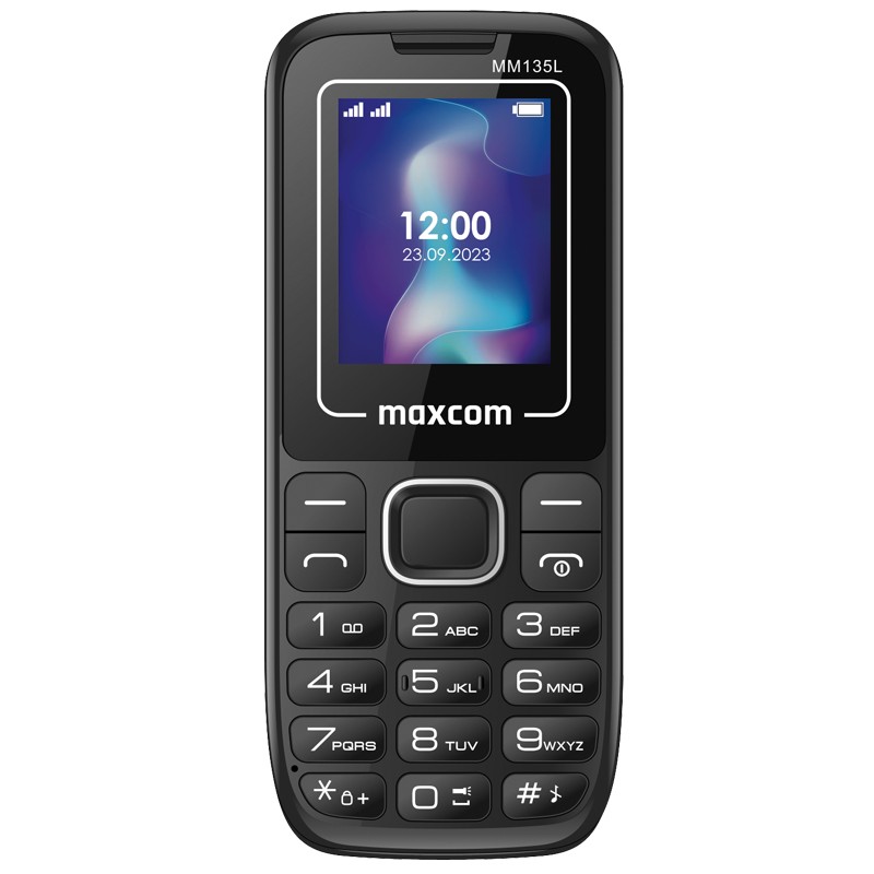 Maxcom MM135 Light (Dual Sim) 1,77" με Bluetooth, Φακό, Ανοιχτή Ακρόαση και Ραδιόφωνο Μόνο με Καλώδιο Φόρτισης  Μαύρο - Μπλέ