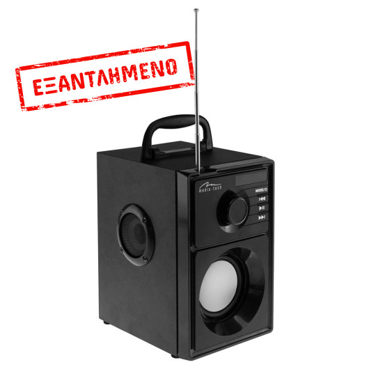 Φορητό Ηχείο Media-Tech Boombox MT3179 600W PMPD, με Τηλεχειριστήριο & Ενσωματωμένο Woofer Μαύρο