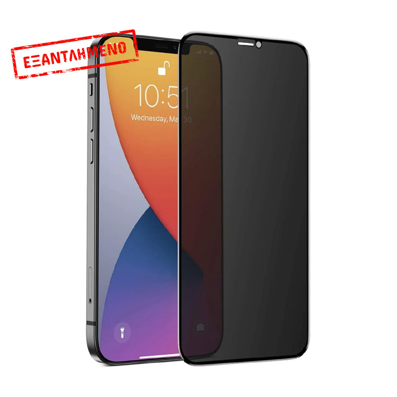 Tempered Glass Ancus Privacy 30 Μοίρες Protection Full Face 3D για Apple iPhone 11 / iPhone XR