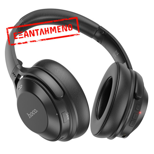 Wireless Ακουστικά Stereo Hoco W37 Sound V5.3 500mAh AUX Active Noise Cancellation Μαύρα