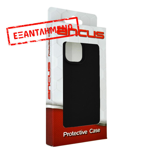 Θήκη Ancus Silicon Liquid για Apple  iPhone 15 Μαύρη