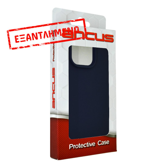 Θήκη Ancus Silicon Liquid για Apple  iPhone 15 Pro Max Σκούρο Μπλέ