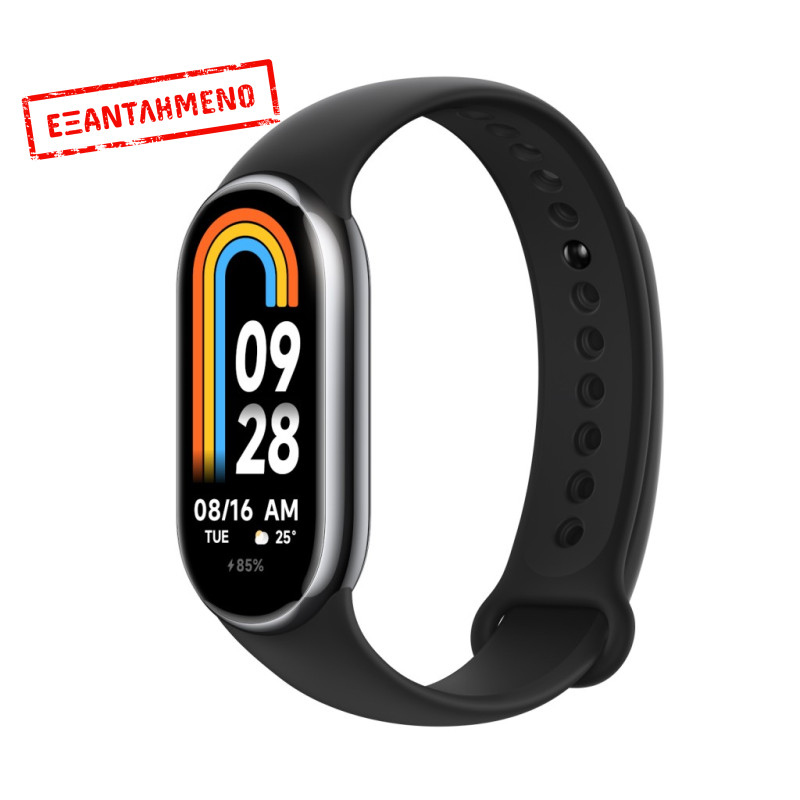 Xiaomi Smart Band 8 Αδιάβροχο έως 5ATM 1.62" AMOLED Οθόνη 190mAh Μαύρο BHR7165GL