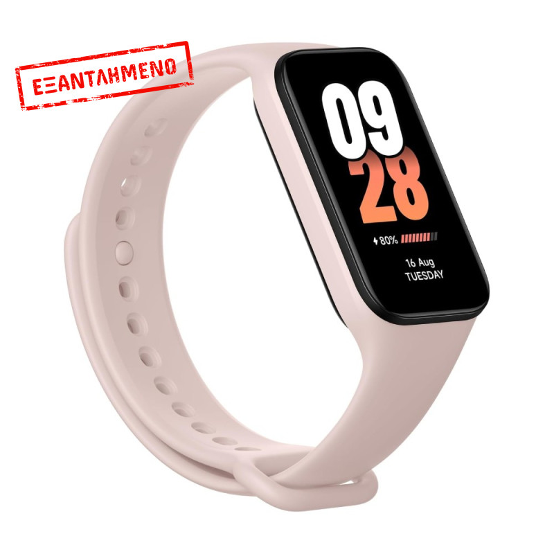 Xiaomi Smart Band 8 Active Αδιάβροχο έως 5ATM Slim Body 1.47" AMOLED Οθόνη 210mAh Ροζ BHR7420GL