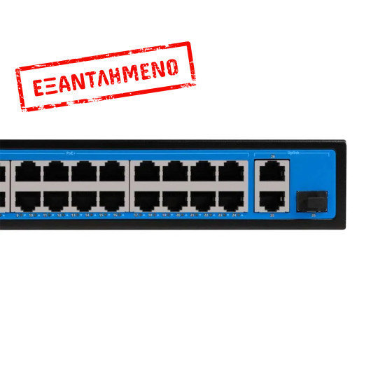 Ethernet Switch Ewind EW-S1927CG-AP-AT 24x10/100Mbps  + 2x10/100/1000Mbps  RJ45 + 1x00/1000Mbps Gigabit PoE Fiber Switch