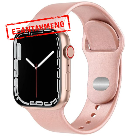 Watchband Noozy 42/44/45/49mm για Apple Watch 1/2/3/4/5/6/7/8/9/se/ultra 1/ultra 2 Ροζ Silicon Band