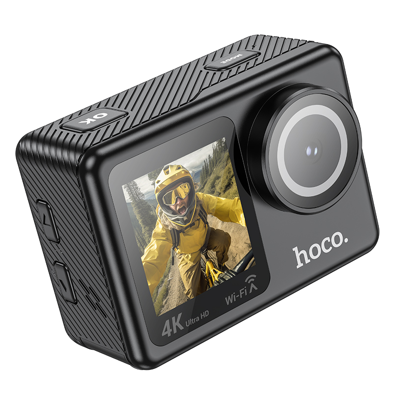 Sports Camera  Hoco DV101 2160p/30fps 4K 30M Waterproof (με Θήκη) και Wifi