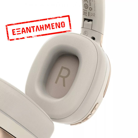 Wireless Ακουστικά Acefast H2 Active Noise Cancelling V5.3  AUX Port -40dB ANC HiFi Large Dynami Coil 80 ώρες Αναπαραγωγής Cream White