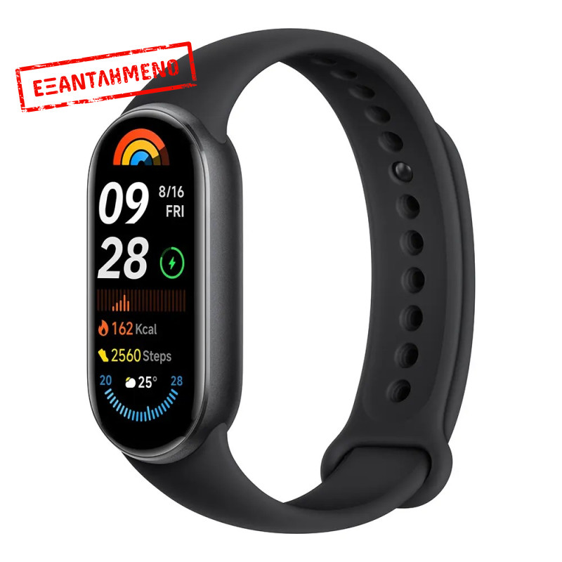 Xiaomi Smart Band 9 BHR8337GL Αδιάβροχο έως 5ATM 233mAh 1.62" AMOLED Οθόνη Μαύρο