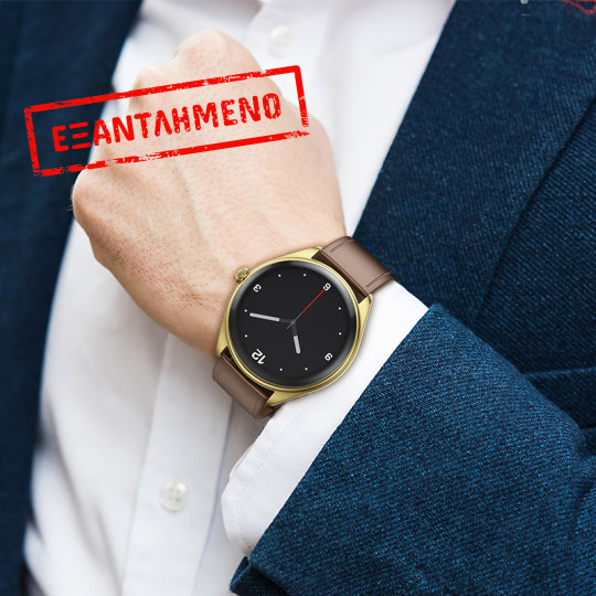 Smartwatch Hoco Y22 IP67 AMOLED Οθόνη 1.43" 200mAh  με Δυνατότητα Κλήσεων Χρυσό Σαμπανιζέ