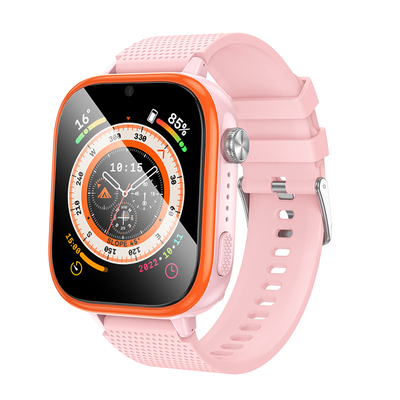 Kids Smartwatch Hoco Y101 4G  GPS WiFi 680mAh με 1.83” με Δυνατότητα Κλήσεων Ροζ