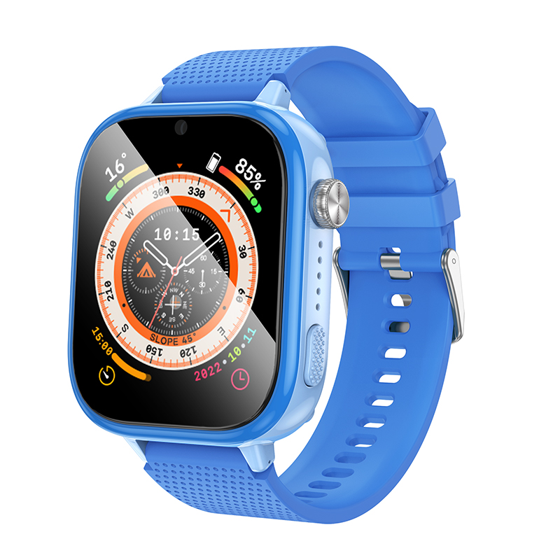 Kids Smartwatch Hoco Y101 4G  GPS WiFi 680mAh με 1.83” με Δυνατότητα Κλήσεων Μπλέ