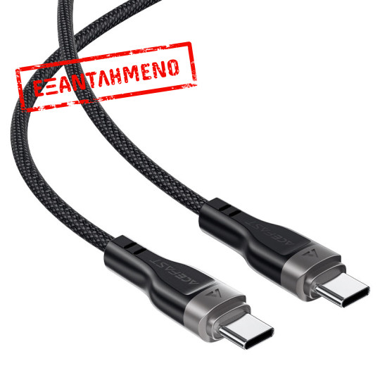 Καλώδιο Σύνδεσης Acefast C11-03  USB-C σε USB-C 60W 20V/3A  με Μαγνητική Πλέξη Μαύρο 1.2m.