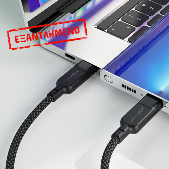 Καλώδιο Σύνδεσης Acefast C5-11  USB-C σε 2xUSB-C 100W 20V/5A Μαύρο 1.2m.