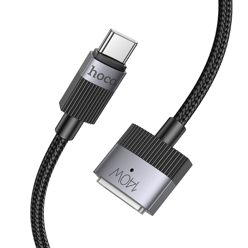 Μαγνητικό Καλώδιο Φόρτισης Hoco U141 USB-C σε Mag3 140W με Braided Καλώδιο 1.8m Μαύρο