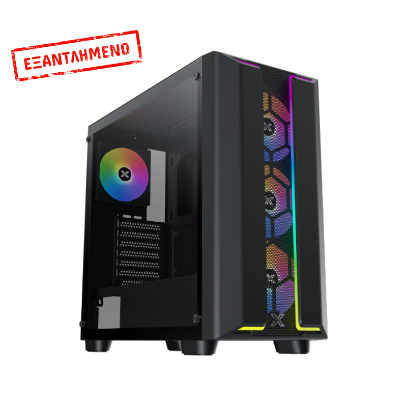 Xigmatek Gaming Y Pro  Black , 4x προ-εγκατεστημένα RGB FANS