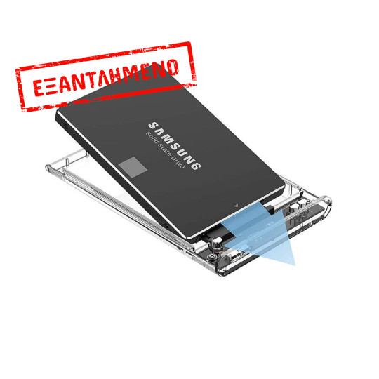 Enclosure USB 3.0 HDD 2.5SATA Transparent USB3TRP