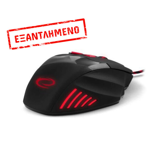 Wolf Gaming mouse ενσύρματο μαύρο/κόκκινο 7 Keys 2400dpi EGM201R