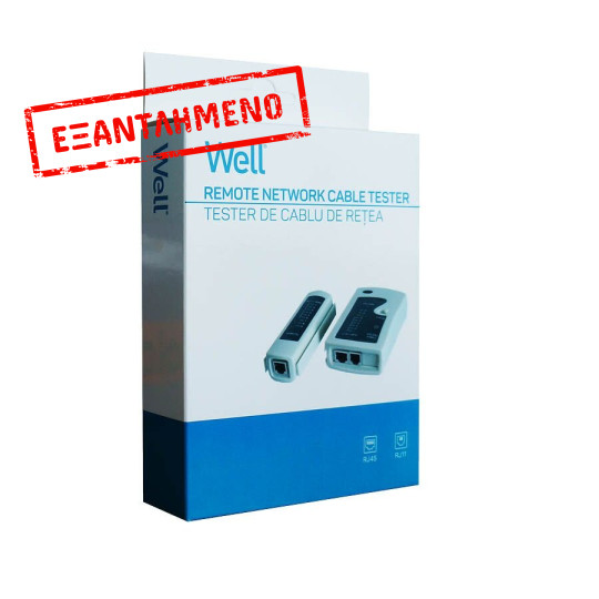 Cable Tester Δικτύων RJ11,12,45 Well TESTER-NW-03-WL