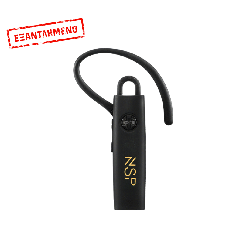 Ακουστικό Bluetooth Headset V5.0 + Hanger Clip για κορδόνι λαιμού NSP BN400