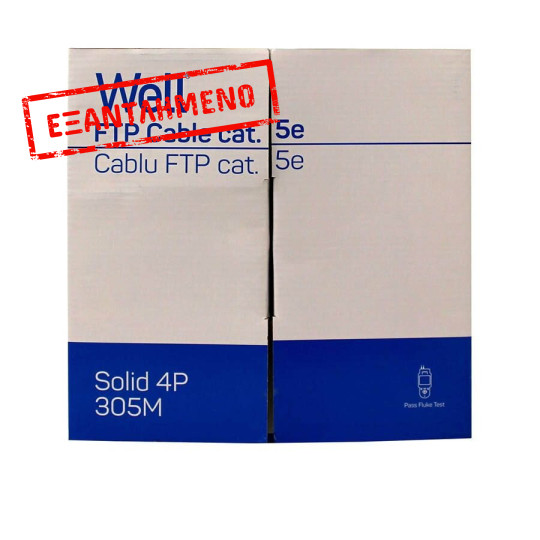 FTP CAT-5e 305m Χαλκός Pull Out Box Well FTP5E-CU-305-WL