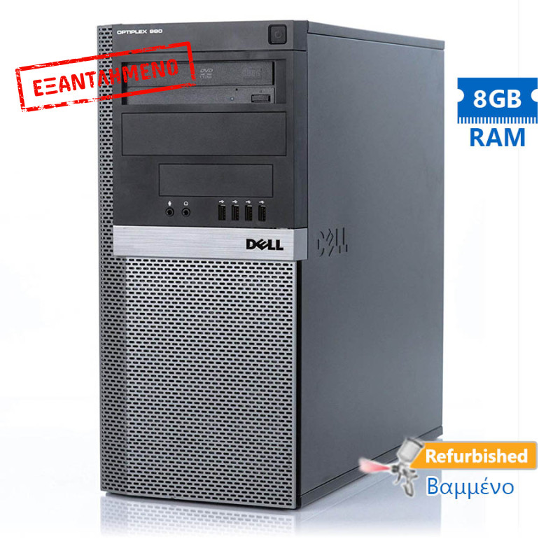 Dell 980 Tower i7-860/8GB DDR3/500GB/DVD/Grade A+ Refurbished PC