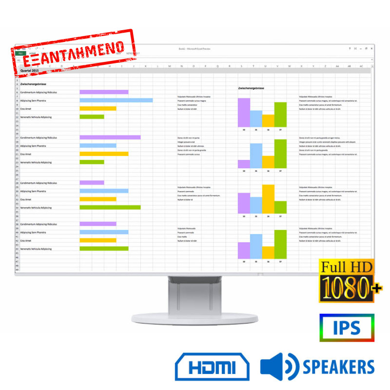 Used (A-) Monitor FlexScan EV2456 IPS LED/Eizo/24\\"FHD/1920x1200/Wide/Black/w/Sreakers/Grade A-/D-SUB